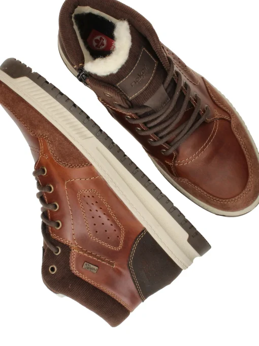 Clearance Rieker Veterboots Heren Bruin