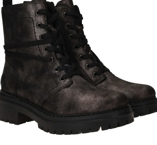 New Rieker Veterboots Dames Zwart
