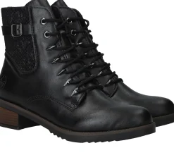 Discount Rieker Veterboots Dames Zwart