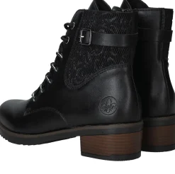 Discount Rieker Veterboots Dames Zwart