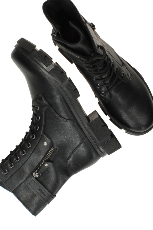 Discount Rieker Veterboots Dames Zwart