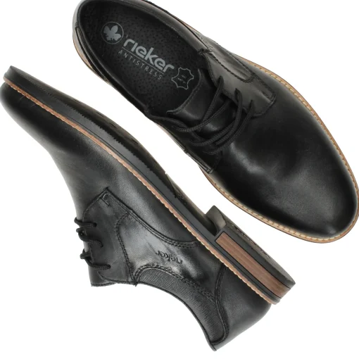Clearance Rieker Veterschoenen Heren Zwart