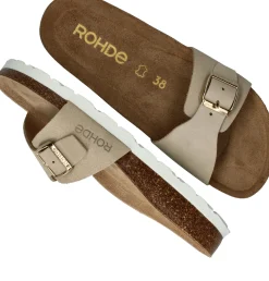 Fashion Rohde Slippers Dames Beige