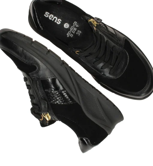 Sale Sens Sneakers Dames Zwart