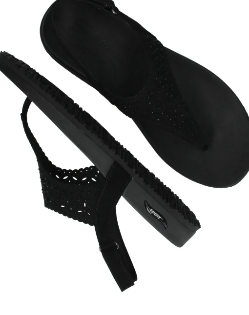 Clearance Skechers Arch Fit Meditation Sophie Sandalen Dames Zwart