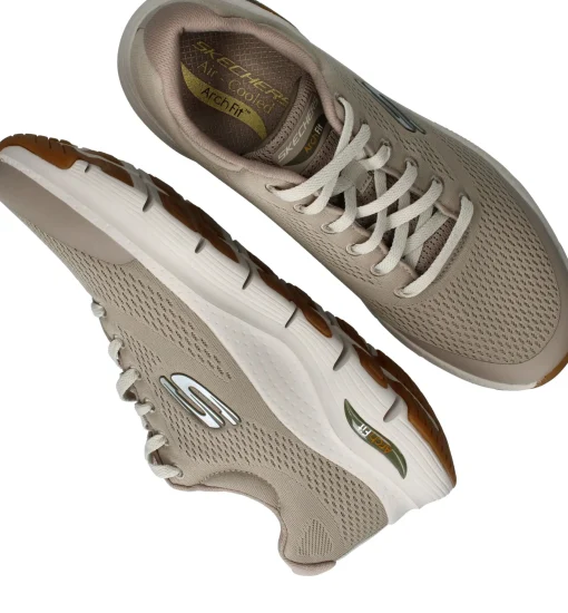 Discount Skechers Arch Fit Sneakers Heren Taupe