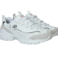 Outlet Skechers D'Lites New Heat Sneakers Dames Wit