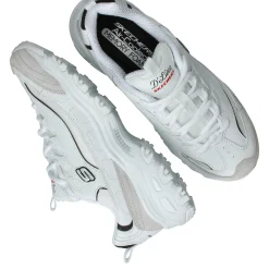 Outlet Skechers D'Lites New Heat Sneakers Dames Wit