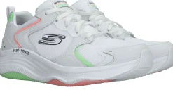 New Skechers D'Lux Fitness Sneakers Dames Wit