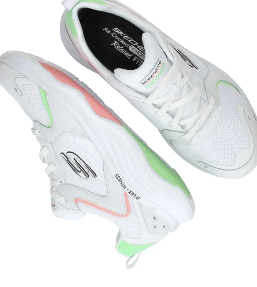 New Skechers D'Lux Fitness Sneakers Dames Wit