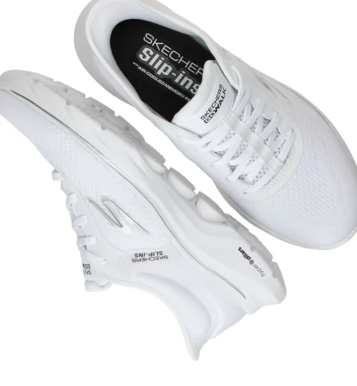 New Skechers Go Walk 7 Valin Slip-Ins Sneakers Dames Wit