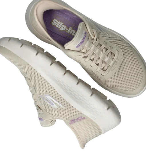Outlet Skechers Go Walk Flex-Grand Entry Slip-Ins Sneakers Dames Beige