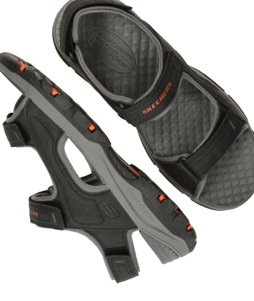 Discount Skechers Relaxed Fit Tresmen Garo Sandalen Heren Zwart