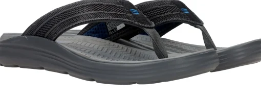 Outlet Skechers Relaxed Fit:Sargo-Point Vista Slippers Heren Grijs