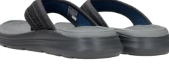 Outlet Skechers Relaxed Fit:Sargo-Point Vista Slippers Heren Grijs