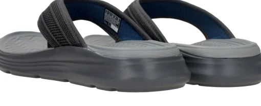 Outlet Skechers Relaxed Fit:Sargo-Point Vista Slippers Heren Grijs