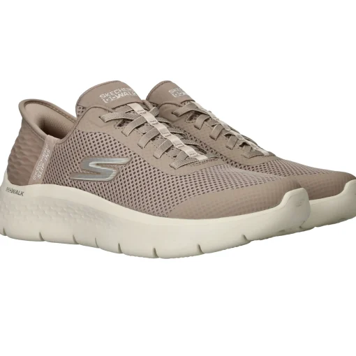 New Skechers Slip-Ins Go Walk Flex Sneakers Dames Taupe