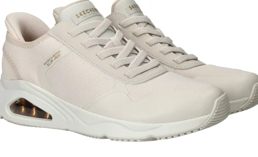 Online Skechers Tres Air Uno Slip-Ins Instappers Dames Beige