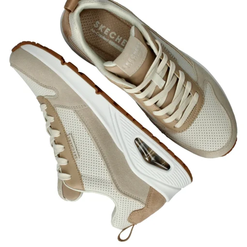 Fashion Skechers Uno 2 Much Fun Sneakers Dames Beige