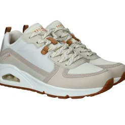 Clearance Skechers Uno Layover Sneakers Dames Beige