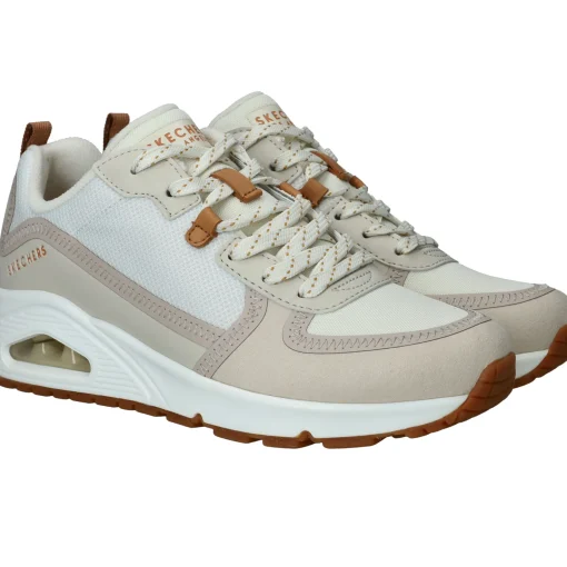 Clearance Skechers Uno Layover Sneakers Dames Beige
