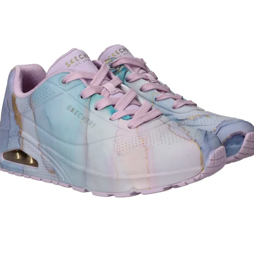 Fashion Skechers Uno Marbel Marvel Sneakers Dames Paars