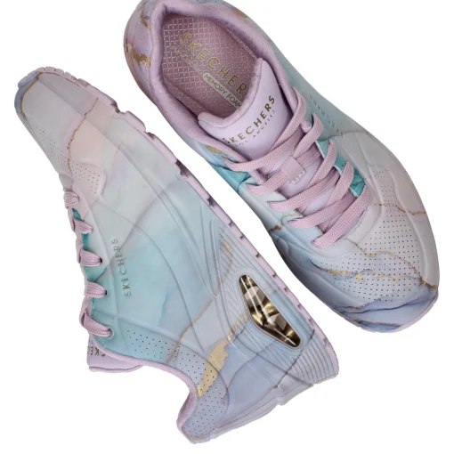 Fashion Skechers Uno Marbel Marvel Sneakers Dames Paars