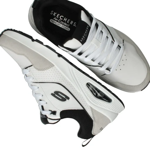 Outlet Skechers Uno Retro One Sneakers Heren Wit