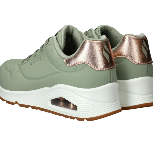 Outlet Skechers Uno Shimmer Away Sneakers Dames Groen