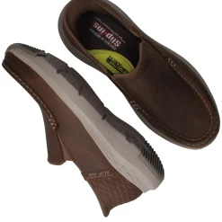 Fashion Skechers Uno Slip Ins Parson Oswin Instappers Heren Bruin