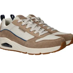 Discount Skechers Uno Stacre 2.0 Sneakers Heren Beige
