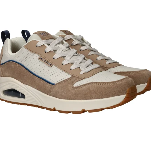 Discount Skechers Uno Stacre 2.0 Sneakers Heren Beige