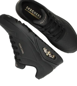 Sale Skechers Uno Stand on Air Sneakers Dames Zwart