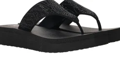 Sale Skechers Vinyasa Stone Candy Slippers Dames Zwart
