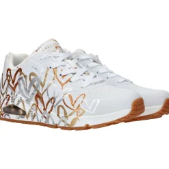 Sale Skechers X JGoldcrown Uno Metallic Sneakers Dames Wit