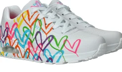 Sale Skechers X JGoldcrown Uno Highlight Love Sneakers Dames Wit