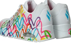 Sale Skechers X JGoldcrown Uno Highlight Love Sneakers Dames Wit