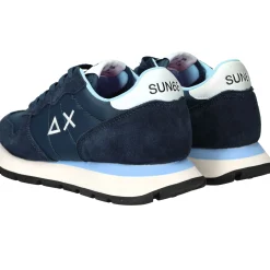 Fashion SUN68 Ally Solid Nylon Sneakers Dames Blauw