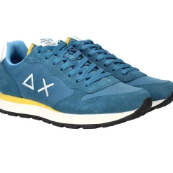 Clearance SUN68 Tom Solid Sneakers Heren Blauw