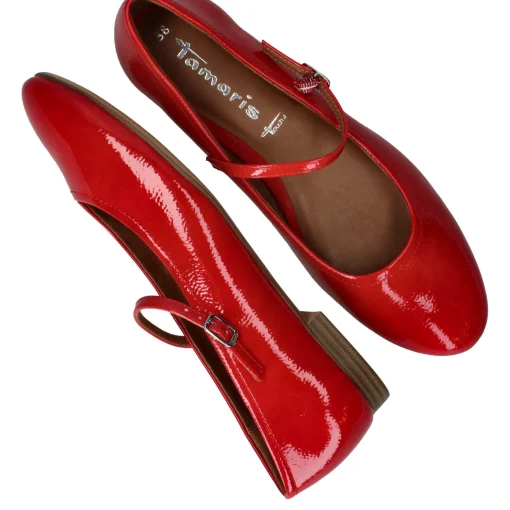 Sale Tamaris Ballerina's Dames Rood