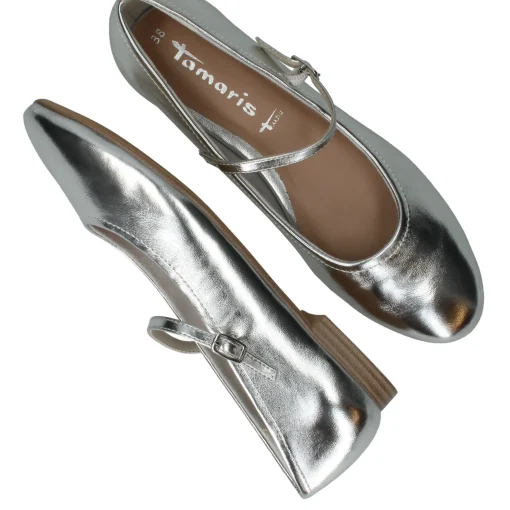 Hot Tamaris Ballerina's Dames Zilver