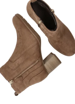 Discount Tamaris Enkellaarsjes Dames Beige