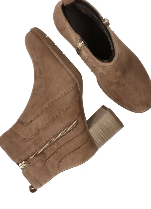 Discount Tamaris Enkellaarsjes Dames Beige