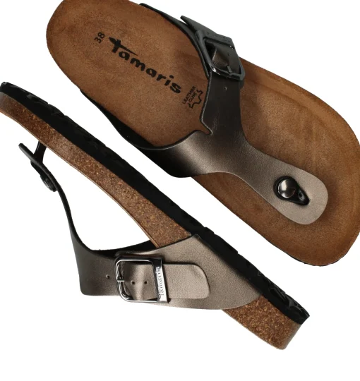Clearance Tamaris Slippers Dames Grijs