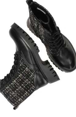 Sale Tamaris Veterboots Dames Zwart