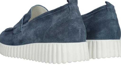 Clearance Waldlaufer Lorela Instappers Dames Blauw