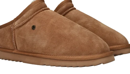Online Warmbat Conner Pantoffels Heren Cognac