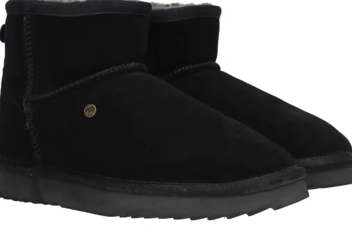 Best Warmbat Wallaby Pantoffels Dames Zwart