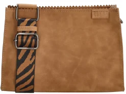 New Zebra Schoudertas Dames Cognac