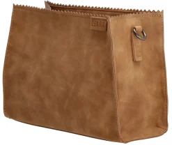 New Zebra Schoudertas Dames Cognac